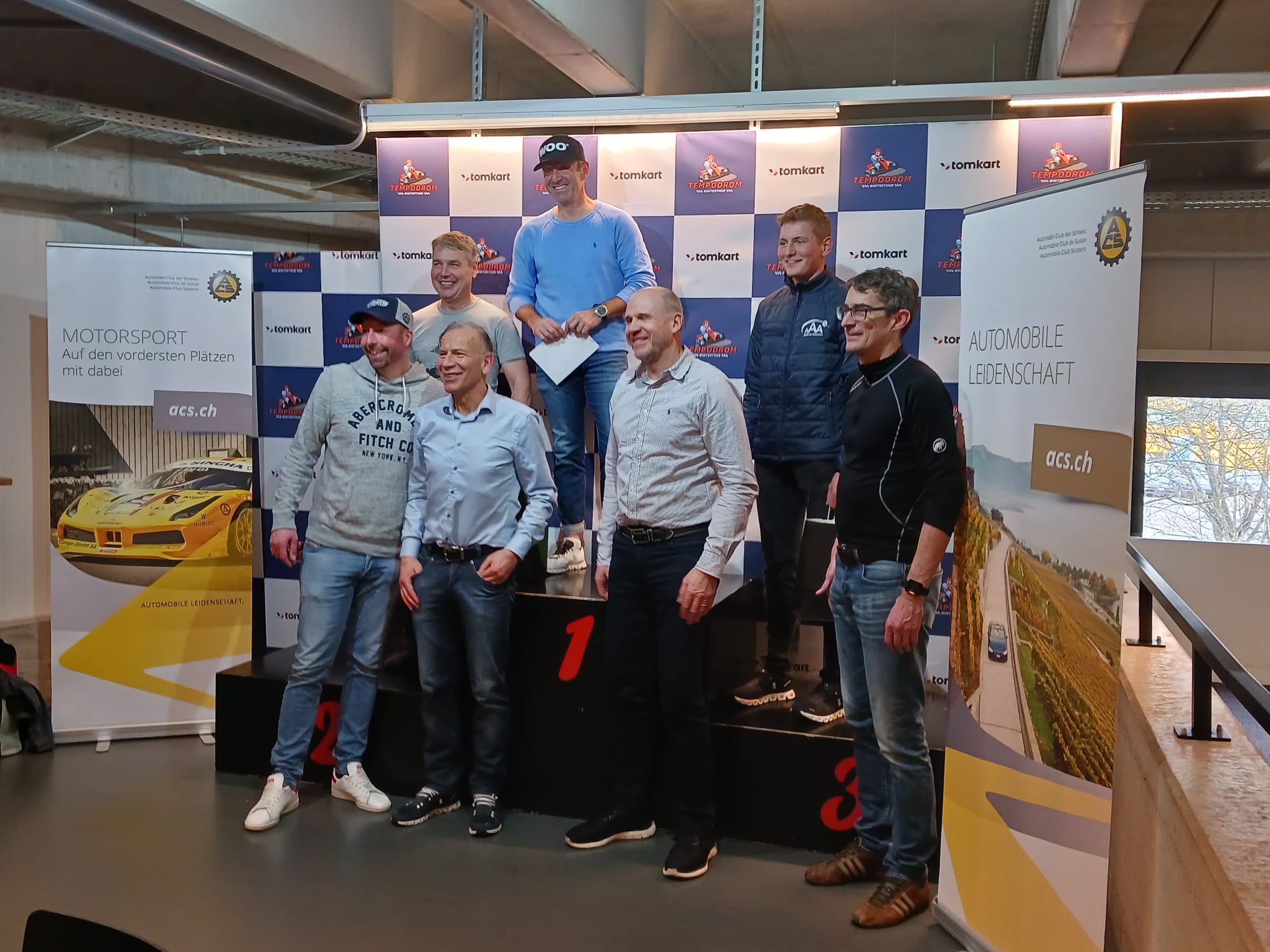 Siegerehrung am Go-Kart-Cup